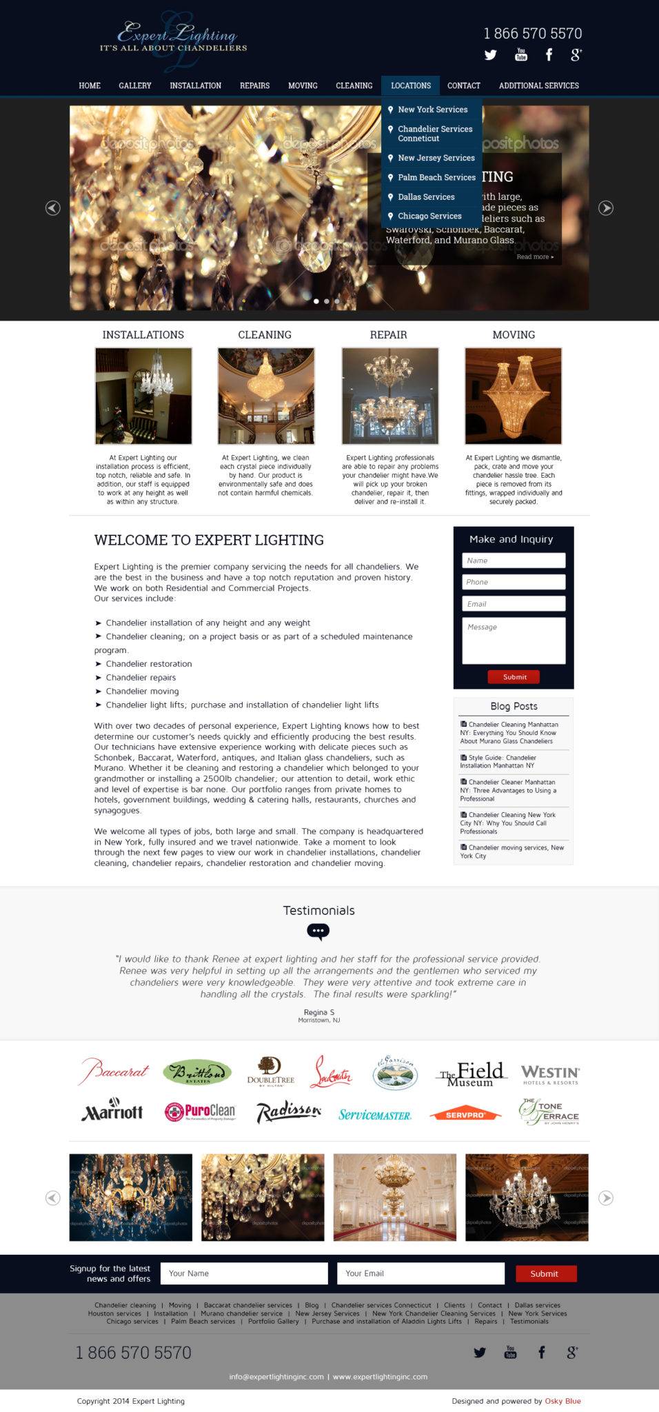 Expert Lighting – New Website Project in Frisco, TX