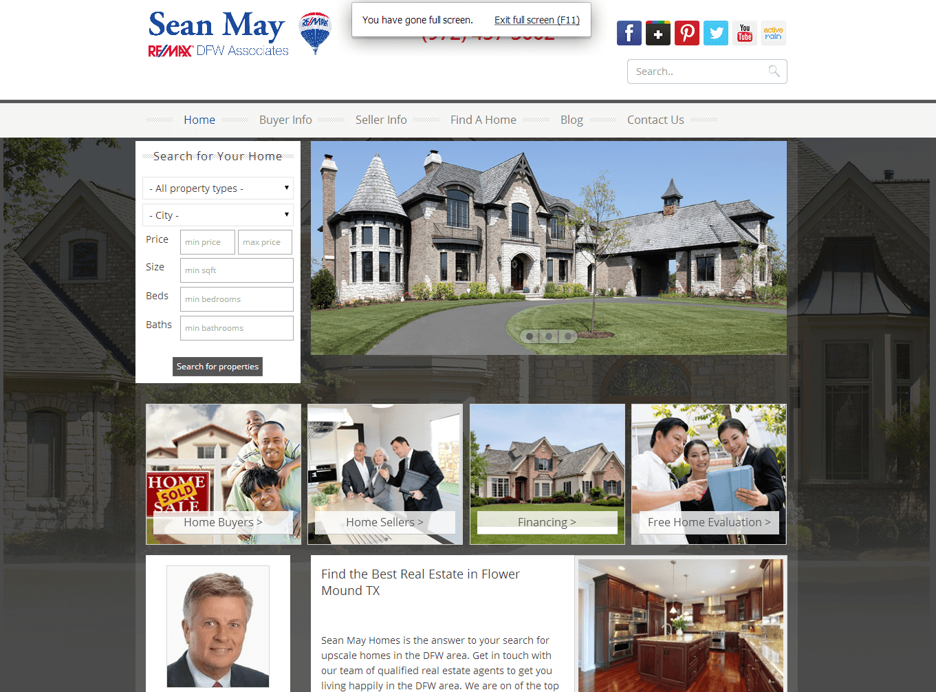 Sean May Homes -New Website Project in Frisco, TX