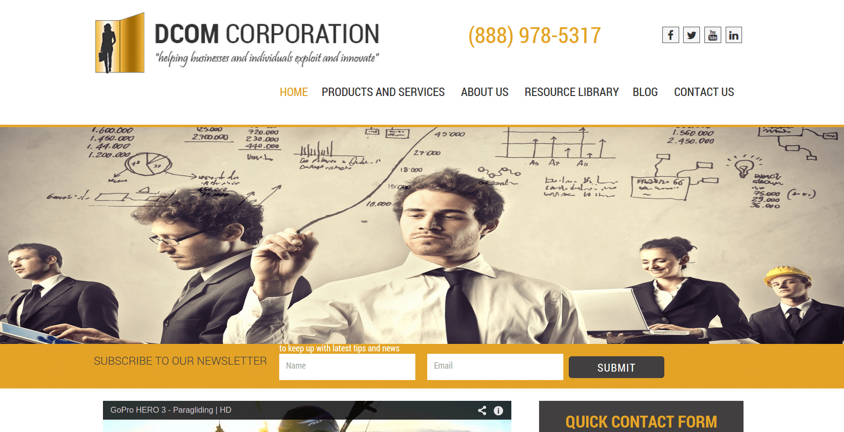 DCOM Corporation – New Website Project Frisco, TX