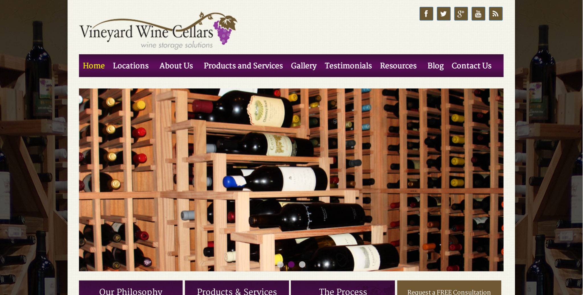 Vineyard Wine Cellars – New Website Project Frisco, TX