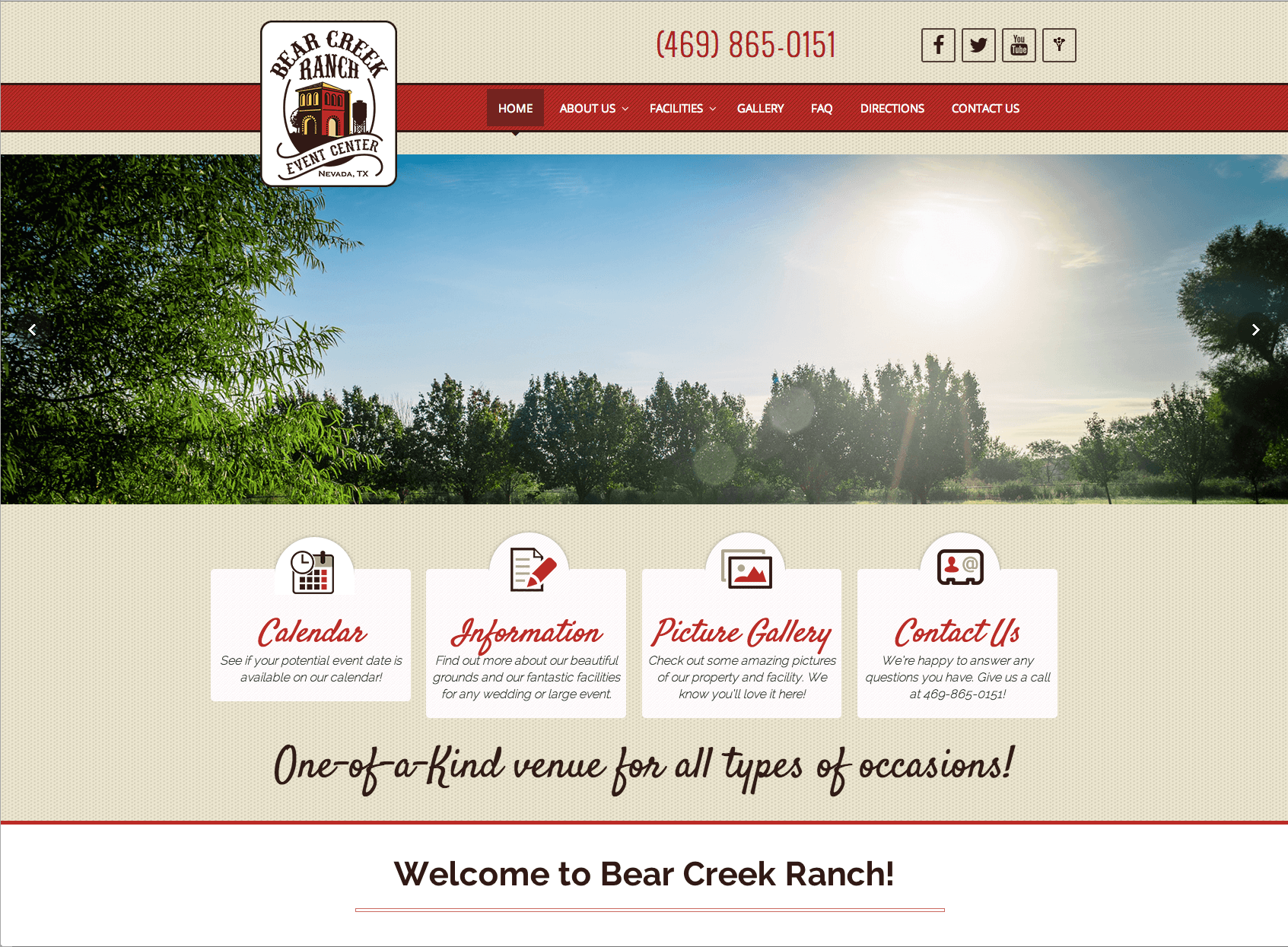 New Website Launched – Bear Creek Ranch | Events