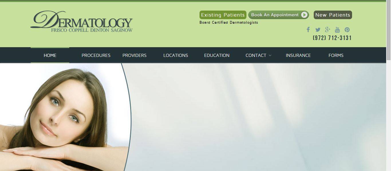 Frisco Dermatology – New Website, Frisco, TX