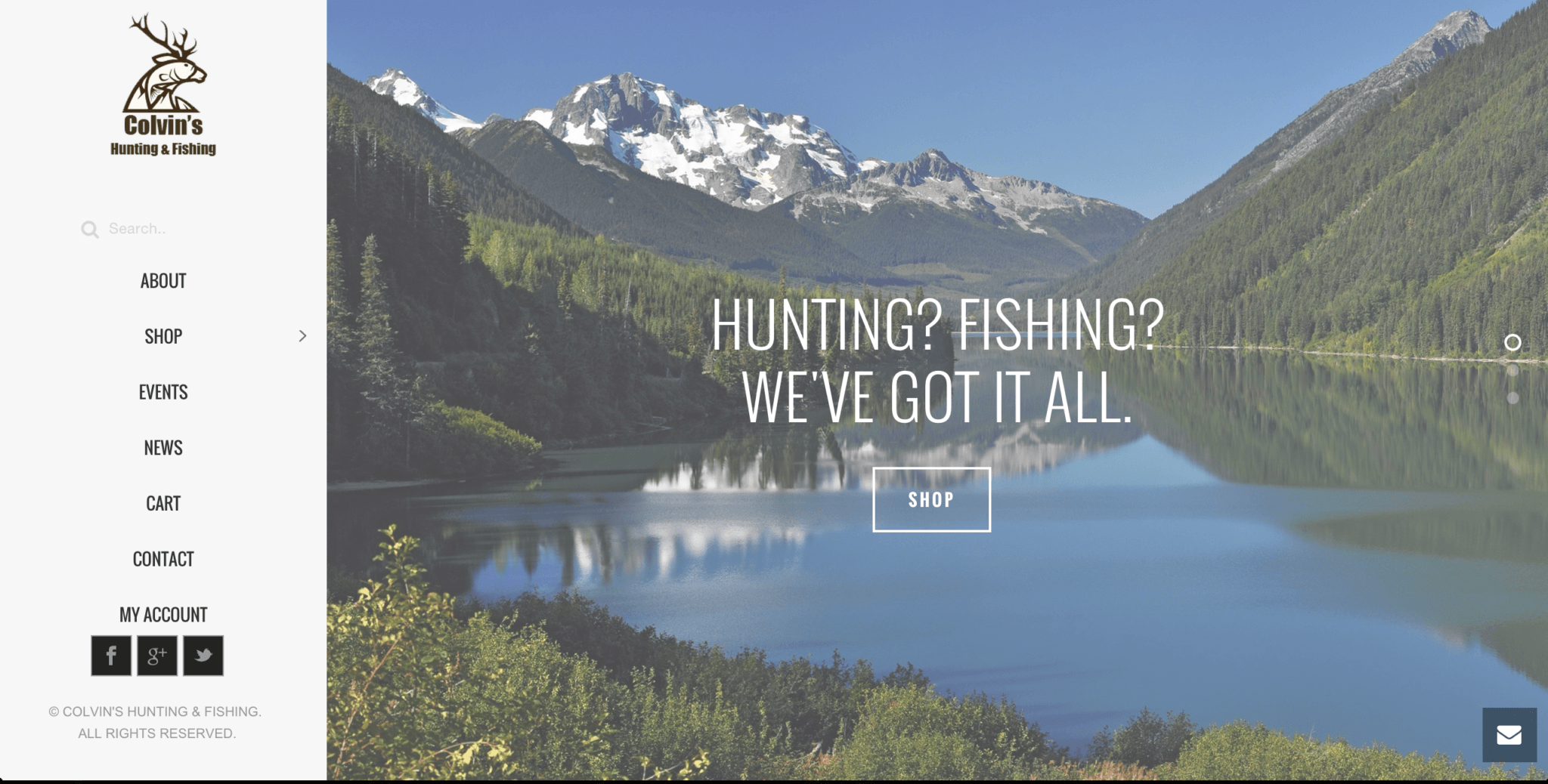 Colvins Hunting & Fishing – New Website, Frisco, TX