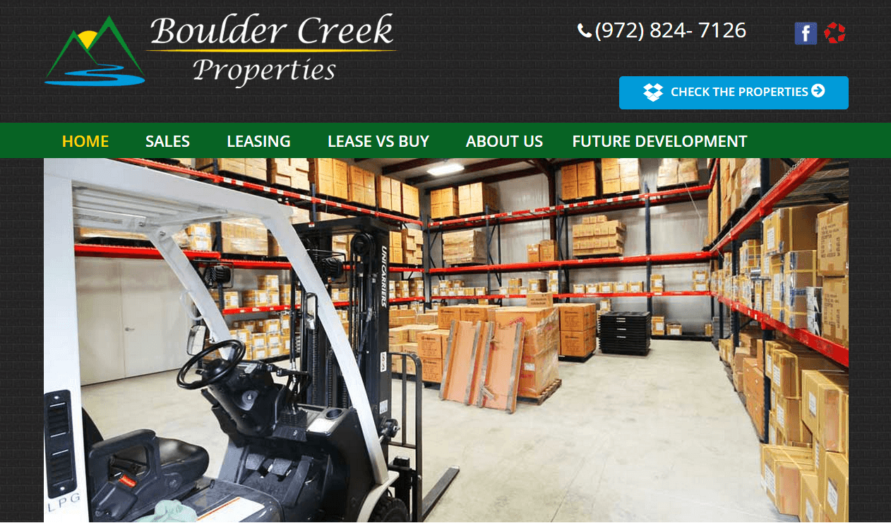 Boulder Creek Properties – New Website, Frisco, TX