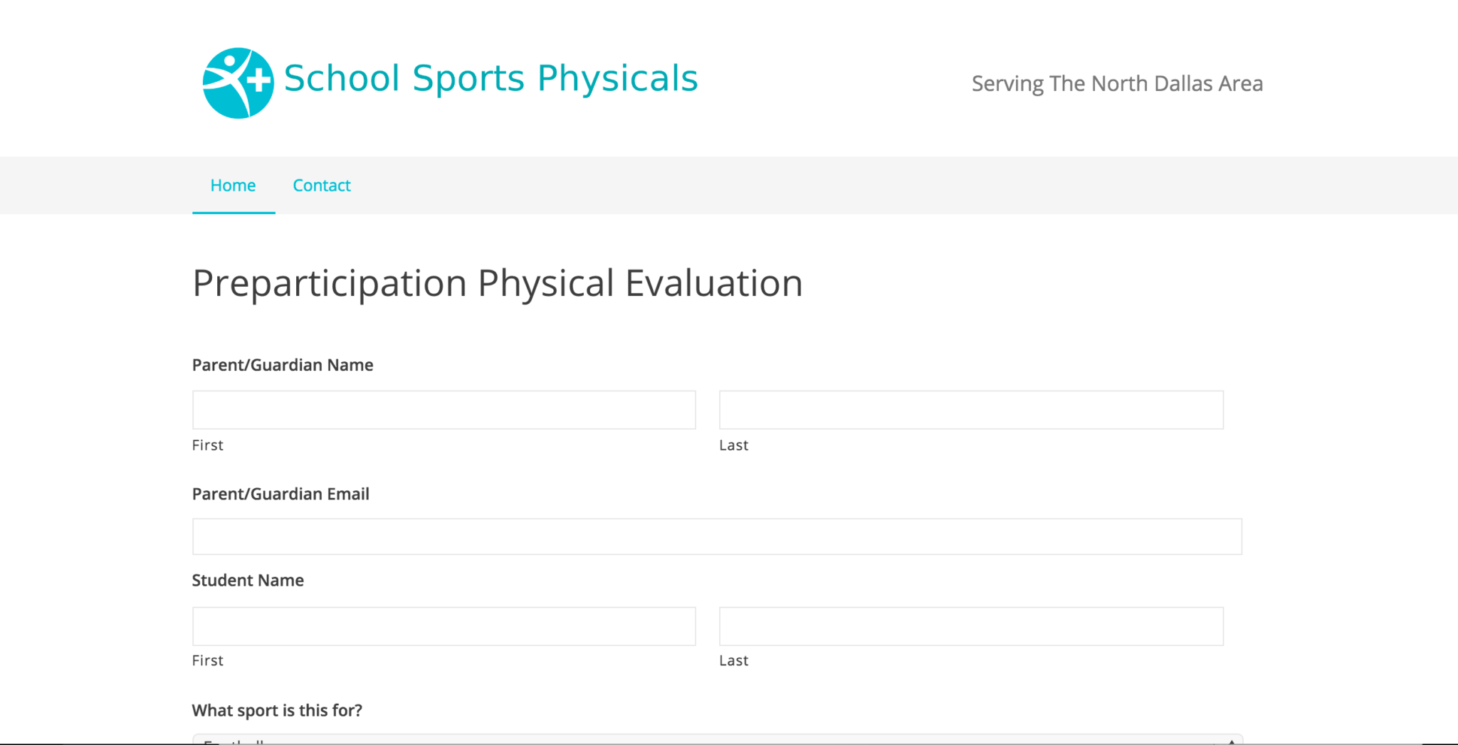 School Sports Physicals – New Website, Frisco, TX