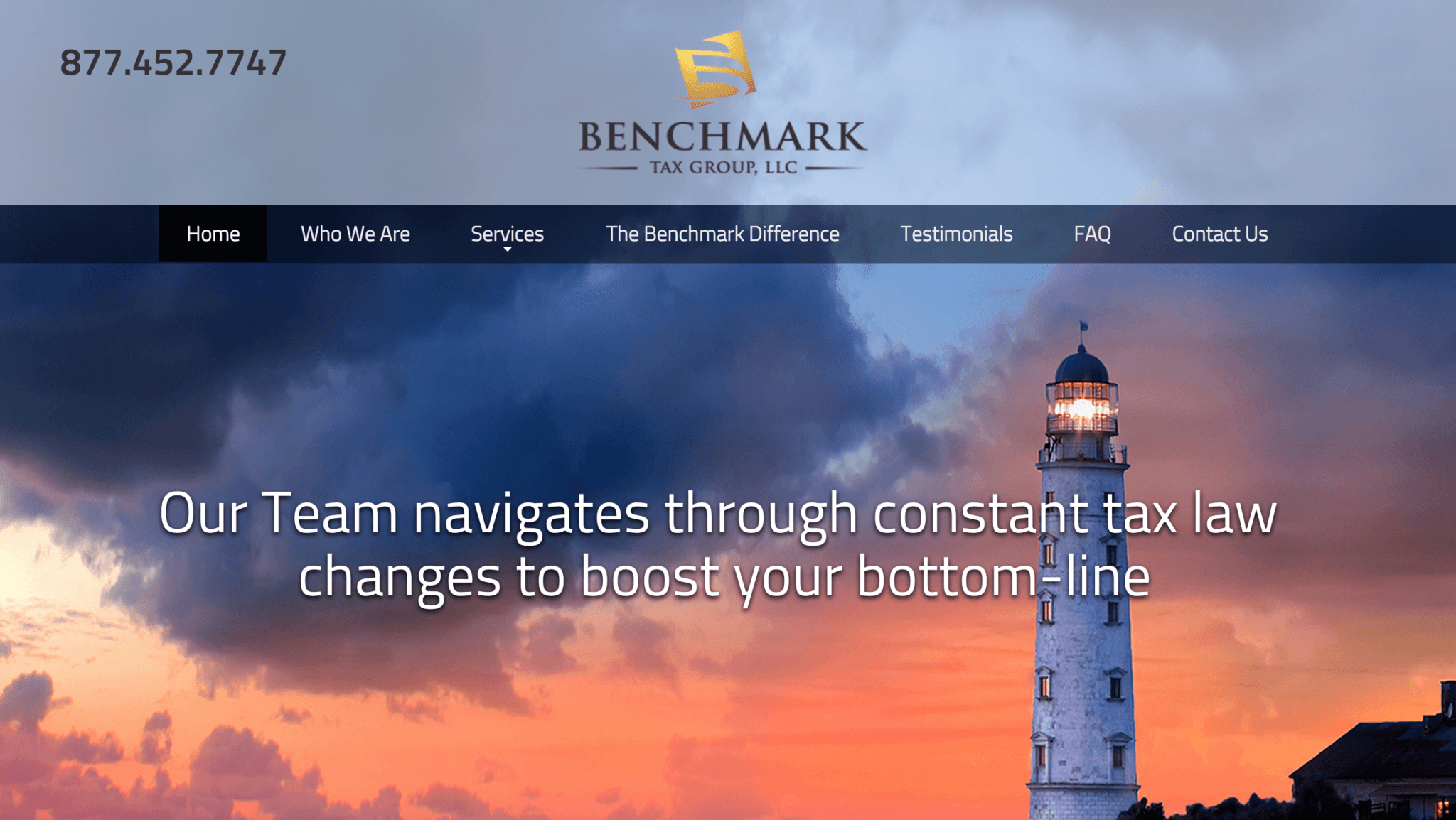 New Website: Benchmark Tax