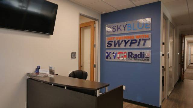 Osky Blue offices in Frisco, TX, front entrance