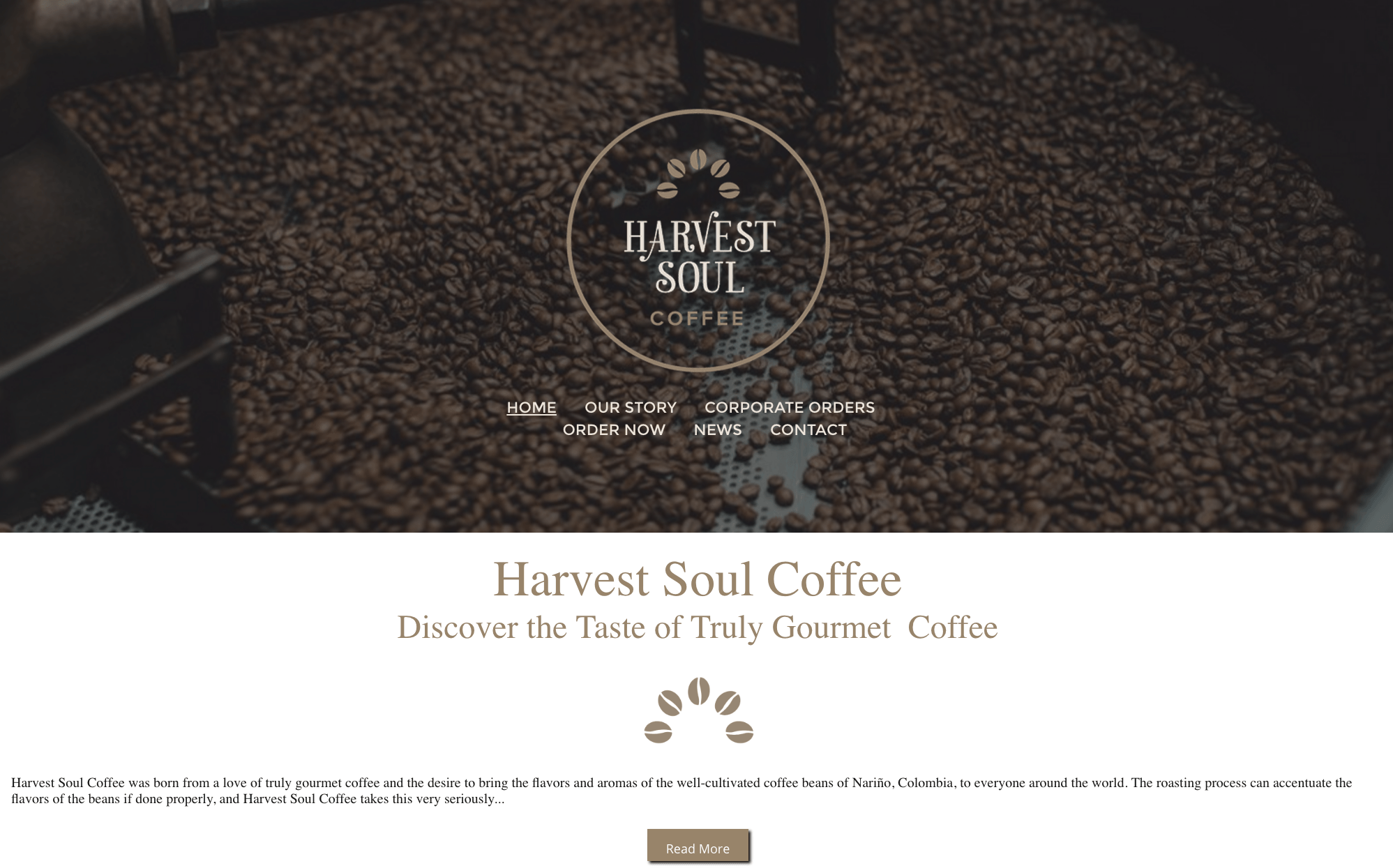 Web Designers at Osky Blue Create a New Site for Harvest Soul Coffee