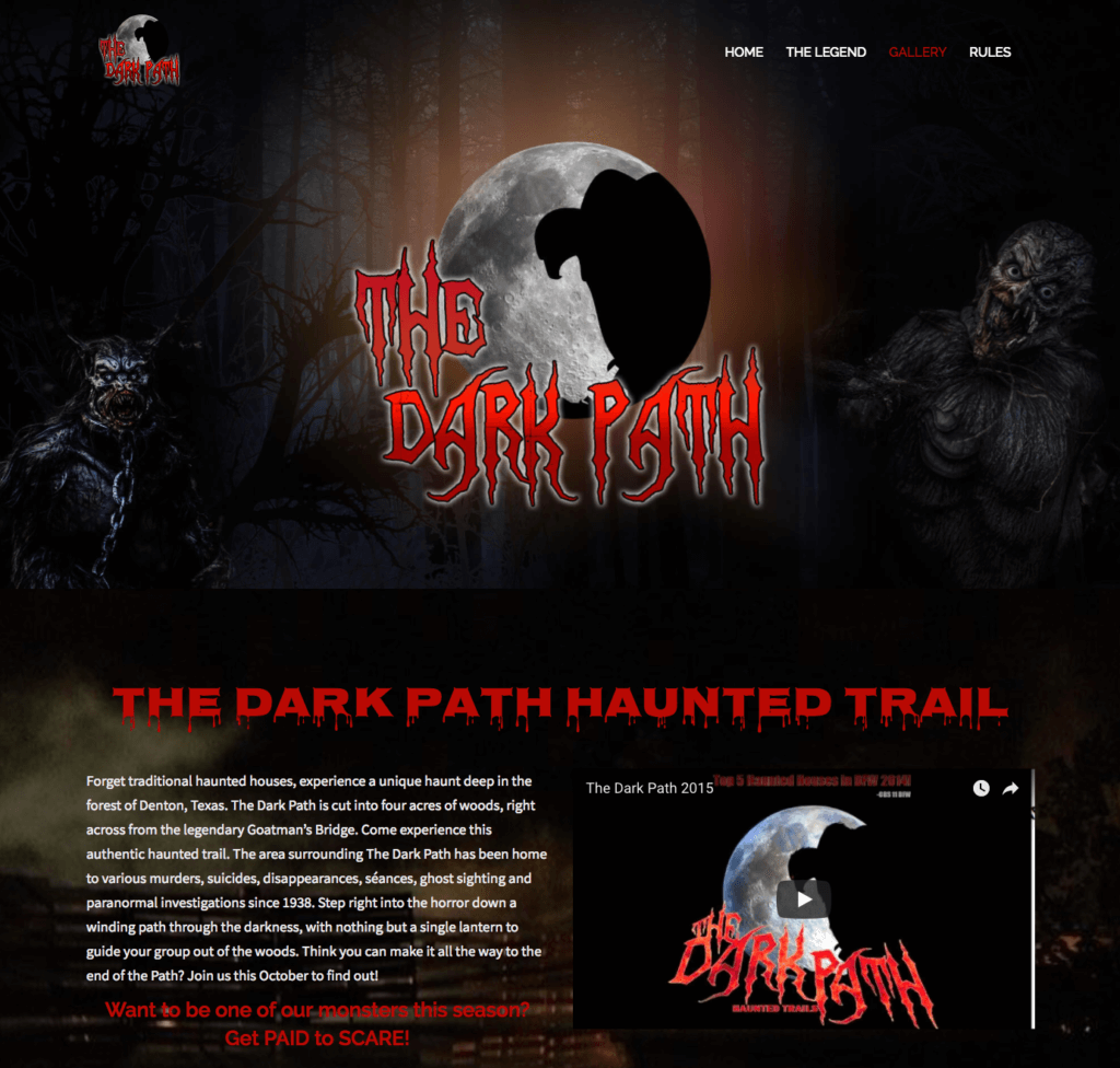 Local Haunted Attraction Revamps Their Web Design with Osky Blue