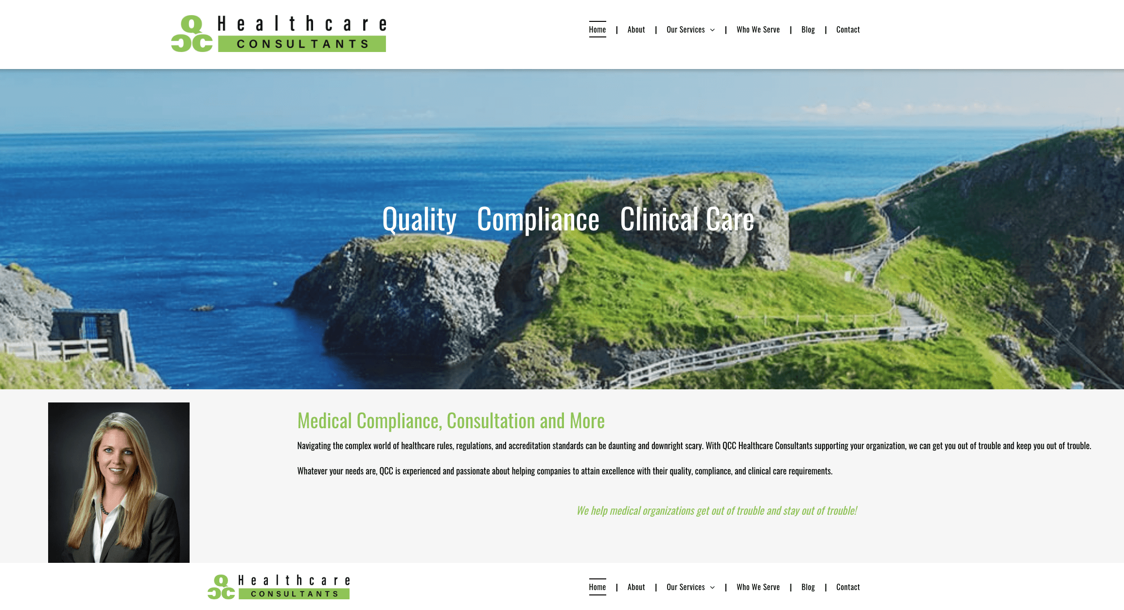 Osky Blue Web Design Team Creates New Website for QCC Healthcare