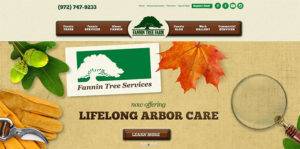 web page design - Fannin tree farm