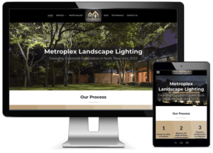 web design - Metroplex landscape lighting