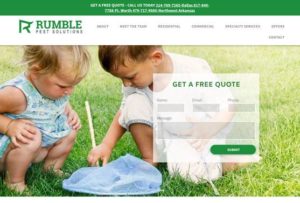 web design - rumble pest solutions