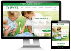 website design - rumble pest solutions