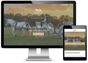 web design - Majestic carriage