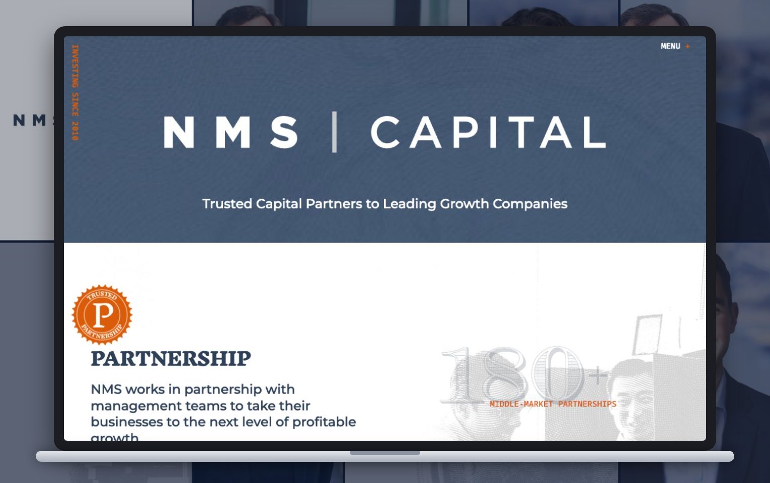 The NMS Capital website home page