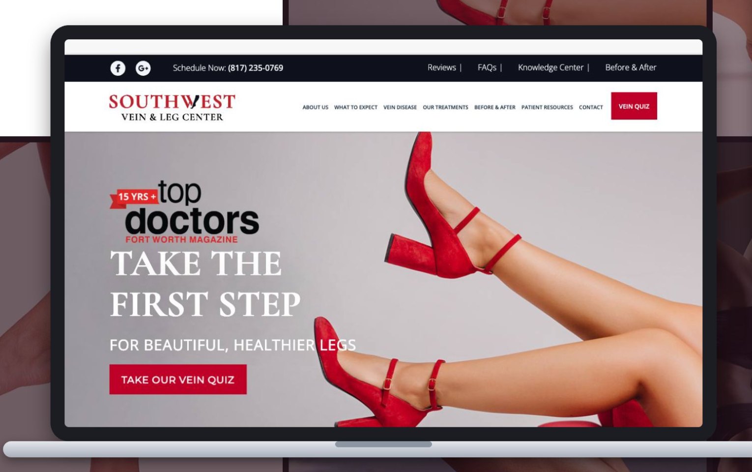 The Southwest Vein & Leg website home page